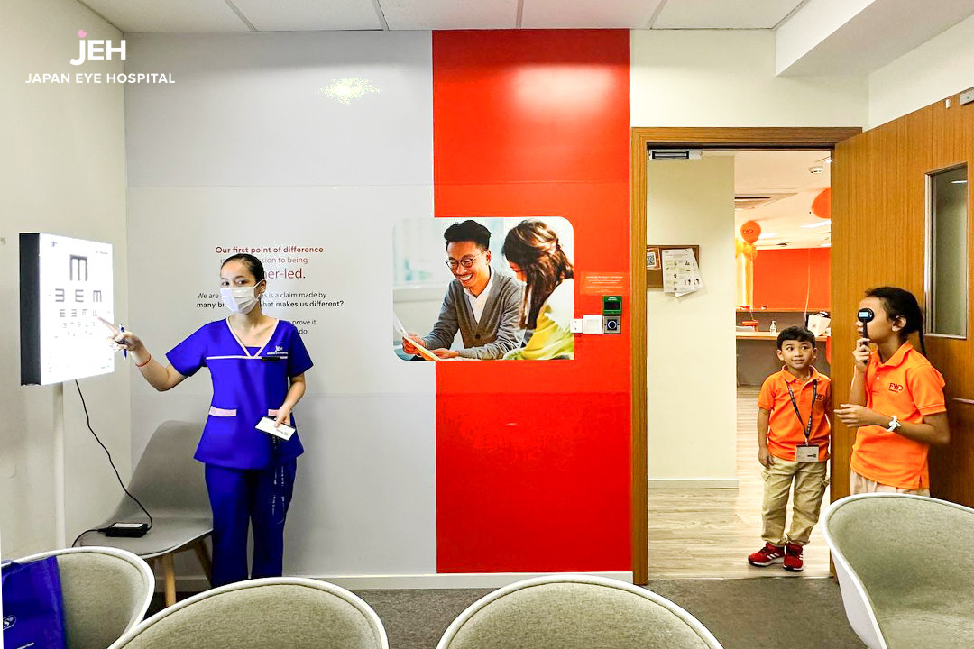 Eye Exam at FWD life Insurance Cambodia